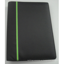 Portafolio / (LD0004) Carpeta PU / Organizador / Notebook con anillo de metal